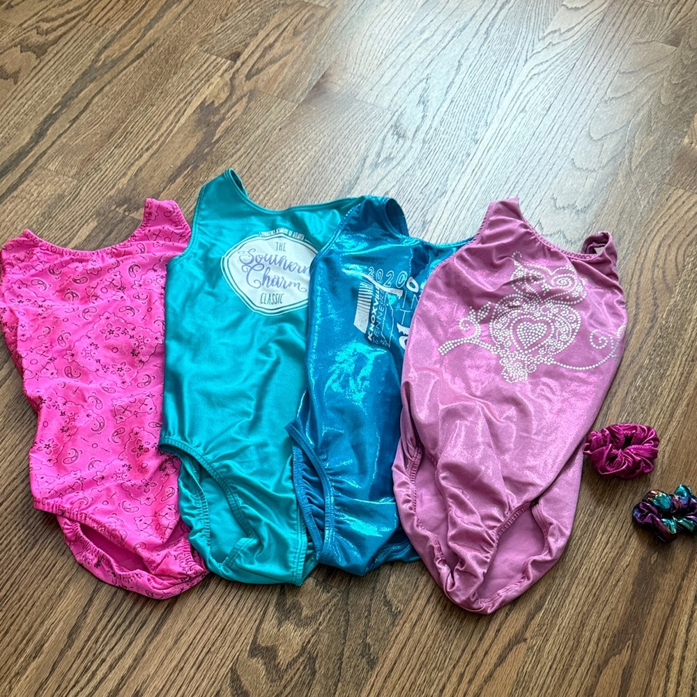 Colorful Gymnastics Leotards Set